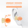 ZEROPLUS Cocoon Orange Earplugs 26dB – All-Night Sleep & Deep Focus, Reusable for Travel & Office